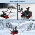 thumbnail image 4 of EDTara 20 Inch Corded Electric Snow Blower, 15-Amp Motor, 25 ft Throw Distance, 180° Rotating Chute, Dual LED Lights, Adjustable Handle for Driveways & Walkways, 4 of 6