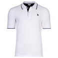 thumbnail image 1 of U.S. POLO ASSN. men's POLO avec Détails Contrastants - piqué, logo, Coton Extensible Blanc P (Petit), 1 of 3