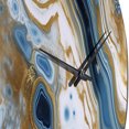 thumbnail image 3 of Designart "Marble Dreams Blue And White Vision" Abstract Oversized Wall Clock, 3 of 6