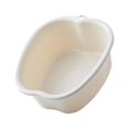 thumbnail image 1 of Foot Soaking Bath Basin Foot Tub Footbath Bucket Foot Massage Multipurpose Foot Soak Tub, Beige, 1 of 8