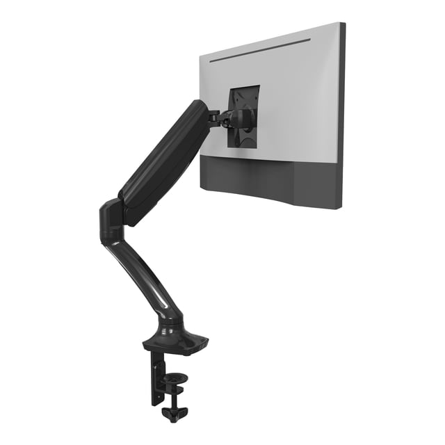 FlexiSpot Support de Moniteur Simple pour Bureau, Ressort Ajustable, Support de Moniteur Vesa avec Pince en C pour Écrans d'Ordinateur de 17 à 30 Pouces, Bras de Moniteur Robuste, Supporte jusqu'à 3,3 à 11 Lb