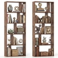 thumbnail image 1 of Costway 2 PCS 5-Tier Bookshelf with Open Back, Display Storage Shelf with Anti-Tipping Kits Industrial Brown, 1 of 9