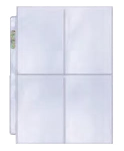 Ultra PRO 4-Pocket Platinum Page with 3-1/2 X 5-1/4 Pockets