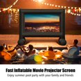 thumbnail image 3 of Costway 14FT Inflatable Movie Projector Screen Projection Outdoor Home Theater W/ Blower, 3 of 10