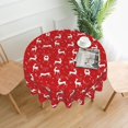 thumbnail image 3 of MesaSe Merry Christmas  Tablecloth 60 Inch，Winter Snowflake Decorative  Table Cloth with Dust-Proof Wrinkle Resistant for Home Kitchen Dining Room Patio Outdoor Picnic Party, 3 of 10