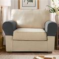 thumbnail image 2 of 2Pcs Sofa Arm Protector Anti-Slip High Elastic Polyester Simple to Install Armrest Covers Household Supplies, 2 of 7