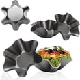thumbnail image 1 of Tortilla Maker Carbon Steel Nonstick Taco Shell Maker Salad Bowl Tortilla Sheel Pan Kitchen Baking Tool, 1 of 7