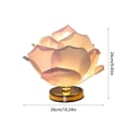 thumbnail image 3 of Metal Table Lamp Large Pink Rose Table Lamp with USB Stepless Dimming Dial Switch for Bedroom Bedside Decor(1Pcs) Rkxzt, 3 of 9