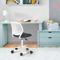 thumbnail image 4 of Homy Casa Boys' Girls' Swivel Study Chair with Pink Fabric Seat and Adjustable Height, 4 of 10