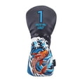 thumbnail image 3 of VONKY Golf Wood Headcover Wear Resistant Waterproof Protective Scratchproof white FW Sleeve black DR, 3 of 6
