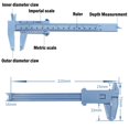 thumbnail image 3 of Calipers Vernier 0-150mm Échelle Double Règle Outil de Mesure de Hauteur et de Profondeur en Plastique, 3 of 9
