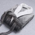 thumbnail image 2 of HBFAGFB Mens Bathrobe Plush Pajama Long Sleeves Softness Warm Flannel Robe with Pockets A Size M, 2 of 9