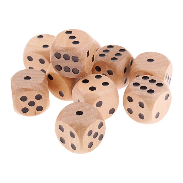 Pièces de jeux 6 Dés Carrés - Jeux de société