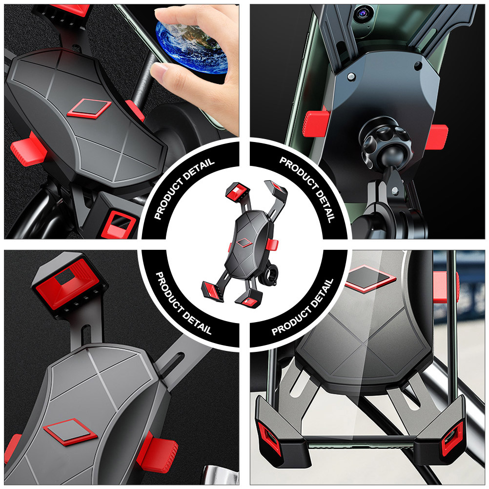 RENACLIPY 1Pc Adjustable Universal Phone Holder with Durable Silicone and ABS in Assorted Colors