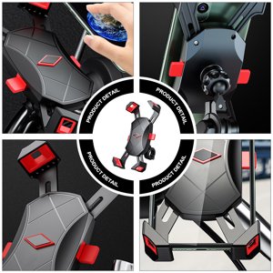RENACLIPY 1Pc Adjustable Universal Phone Holder with Durable Silicone and ABS in Assorted Colors