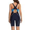 thumbnail image 4 of Beautyin Athletic One Piece Swimsuits for Women Boyleg Swimwear Racerback Bathing Suits, 4 of 5