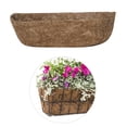 thumbnail image 4 of 3PCS 24 Inch Coconut Fiber Trough Hanging Basket Liners, Coco Coir Planter Inserts for Window Box, Fence Flower Baskets, and Wall Planters, Eco-Friendly Replacement Liners, 4 of 6