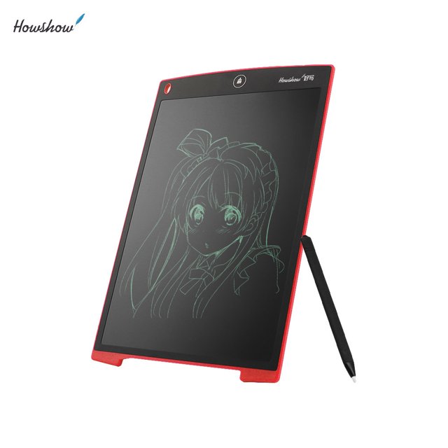HowShow 12inch LCD Digital Writing Tablet Portable Graphic Board Red