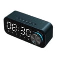 thumbnail image 1 of Pompotops New Smart Mirror Bluetooth Speaker Subwoofer Portable Mini Stereo Mini Clock Home Alarm Clock Card Clearance, 1 of 8