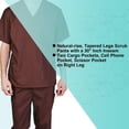 thumbnail image 2 of M&M SCRUBS Men's Scrub Set Medical Scrub Top and Pants, 2 of 6
