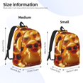 thumbnail image 2 of Vsdgher Sunglasses Yellow Duck Print Canvas Backpack Travel Rucksack Unisex Knapsack 15.7/17.7Inch Laptop Backpack for Work,College-Medium, 2 of 5