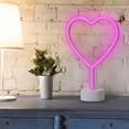 thumbnail image 4 of Merkury Innovations 12 inch Heart LED Neon Light, Pink LEDs 1-pack, 4 of 5