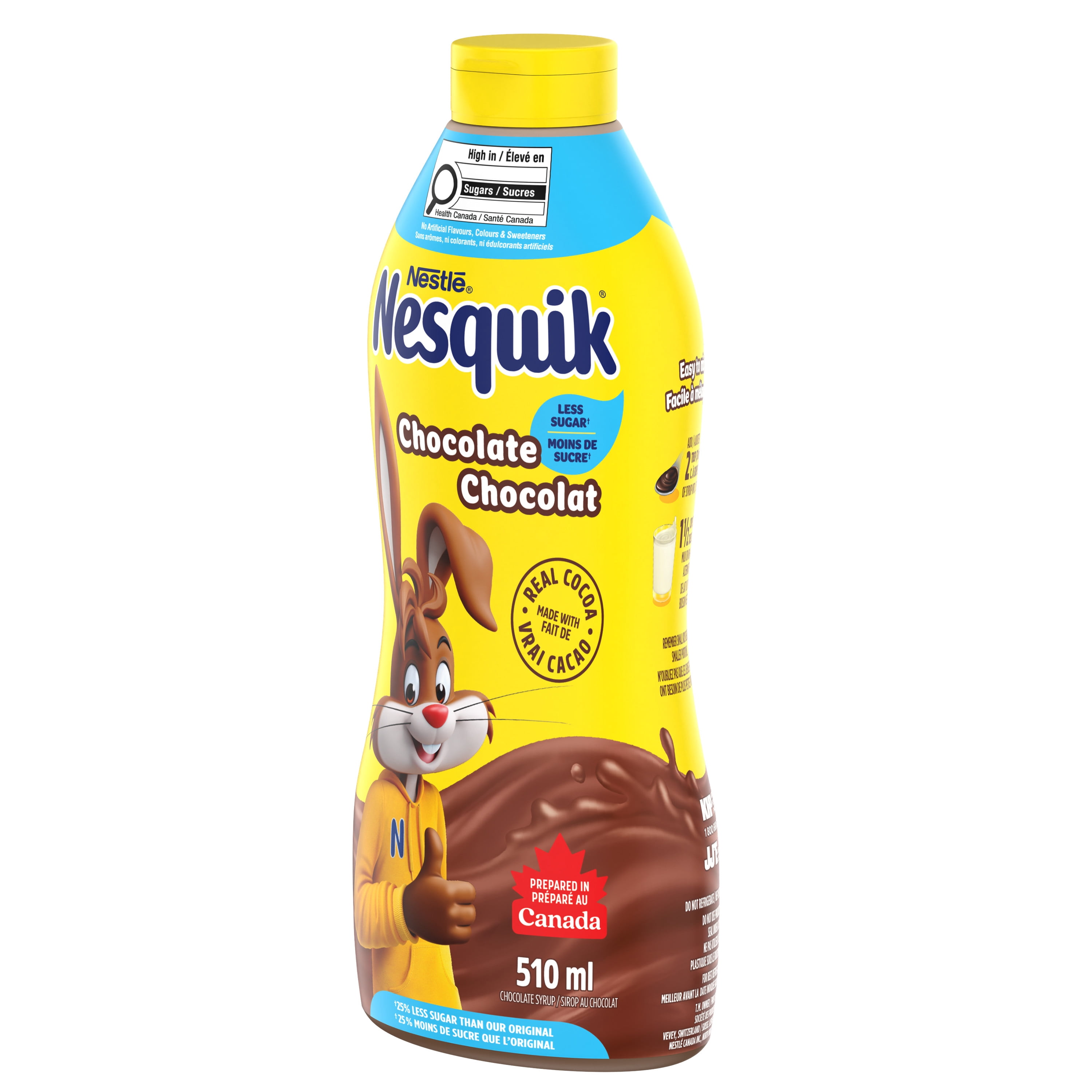 NESQUIK Less Sugar Chocolate Syrup