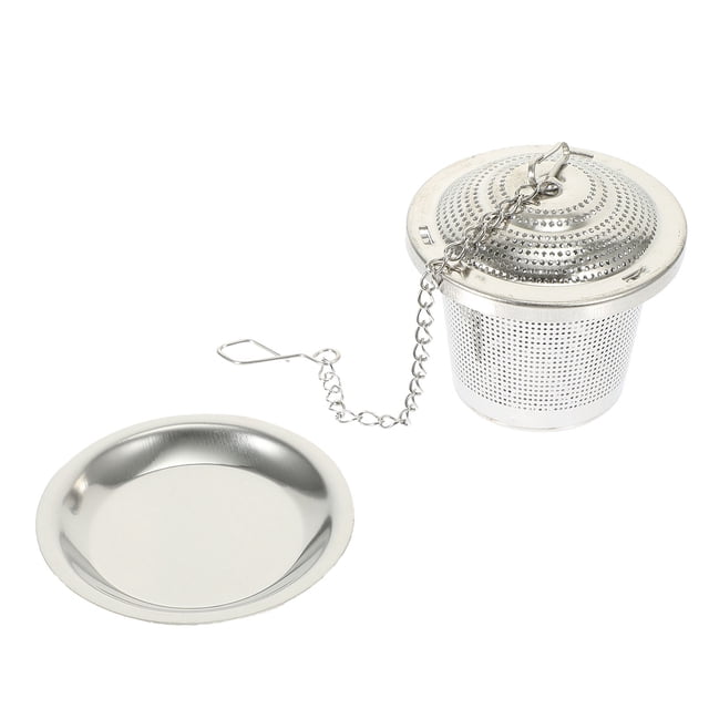 1 Ensemble Infuseur à Thé Passoire pour Feuilles de Thé Filtre à Thé en Acier Inoxydable pour Thé en Vrac Argent