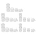 thumbnail image 1 of segolike 10x5 Stackable Clear Jar Small Item Storage Box Screw Jar Nail Art Container., 1 of 9