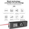 thumbnail image 4 of 40/60/80m Portable Mini Telemetre Laser Rangefinder Diastimeter Digital Laser Range Finder Rechargeable Laser Distance Meter (40M), 4 of 6