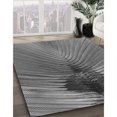 thumbnail image 3 of Ahgly Tapis Rectangulaire Lavable en Machine Intérieur Transitionnel Gris Canon, 2 Pieds x 5 Pieds, 3 of 7