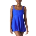 thumbnail image 1 of RELLECIGA Women's Square Neckline One Piece Skirt Swimsuit Tummy Control Swimwear Bathing Suits, 1 of 6