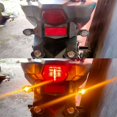 thumbnail image 2 of 2x Universel Moto Mini LED Ambre Clignotants Clignotants Clignotants de Vélo, 2 of 10