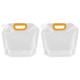 thumbnail image 1 of Unique Bargains 2.5L Collapsible Water Container Bag, Plastic Storage Jug Folding Water Bag, 2Pack Clear, 1 of 7