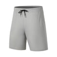 thumbnail image 2 of Sentmoon Mens Shorts Athletic High Waist Loose 2025 Summer Beach Shorts Drawstring Solid Color Quick Dry Running Shorts with Pockets Comfy for Sports Wear Gray S, 2 of 5