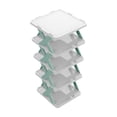 thumbnail image 2 of TopLLC Shoe Rack Organizer Fashion Scandinavian Style Household Storage Shelves Multilayer Detachable Living Room Dormitory Organizing Rack DIY Simplistic Shoe Racks Plastic Five Tier DIY Simple Shelf, 2 of 6