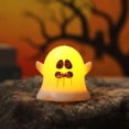 thumbnail image 1 of XYAIYT Halloween Ghost Lights Halloween Decorations Flameless Led Ghost Candle Night Lights with Terrifying Expressions Energy Saving Flicker Effect for Fireplace Dining Table Party 2.4in Yellow, 1 of 2