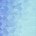 thumbnail image 1 of Ahgly Tapis d'Intérieur Lavable en Machine Carré Transitionnel Bleu Cristal, 5 Pieds Carré, 1 of 7