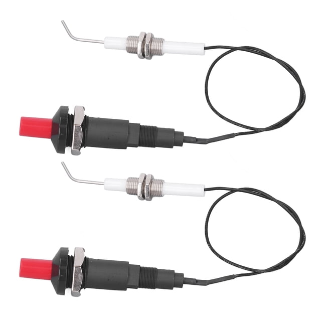 Grill Stove Spark Ignition, 18mm Mounting Hole Grill Stove Igniter Set 18KV Plastic 2 Sets For Cooking