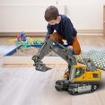 thumbnail image 1 of Dadatutu Remote Control Excavator Toy Rc Excavator, 11/13 Channel Functional Construction Vehicles Rechargeable Rc Truck, Sandbox Digger Christmas Toy Gift for Boys, Deal!, 1 of 6