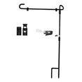 thumbnail image 4 of GROWTH TANK Garden Flag Stand Banner Stand with Spring Stoppers Detachable Flag Pole Outside, 4 of 9