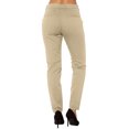 thumbnail image 3 of Dealovy Dress Pants Women Work Skinny Straight-Leg Trousers Solid Color Mid Rise Office Ankle Length Trousers, 3 of 5