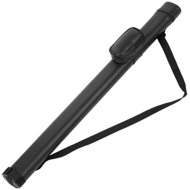 FlyFlise Étui de Transport pour Tube de Billard Pool Cue, Étui Rigide en PU pour Billard, Sangle d'Épaule Ajustable, Sac de Rangement Cue