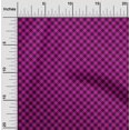 thumbnail image 2 of oneOone Polyester Spandex Fuschia Pink Fabric Check Dress Material Fabric Print Fabric By The Yard 56 Inch Wide, 2 of 4