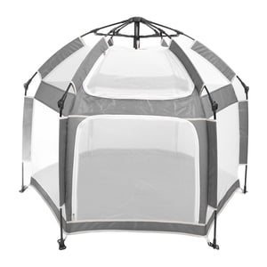Baby Tent, Baby Fence Popup Large Capacity  for Indoor Outdoor Yard Beach Camping Dark Grey