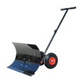 thumbnail image 4 of Wheeled Snow Pusher Snow Plow Adjustable Handle Snow Pushing Portable Winter Wheels 74x42cm, 4 of 9