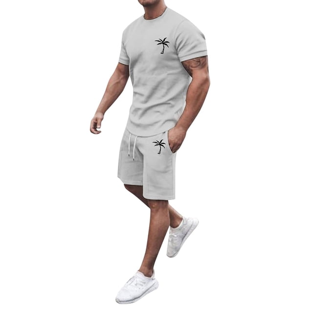 Men's Suits Quick-Dit Summer Tracksuit for Everyday Casual Outdoor Travel Performance Athletic Set