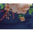 thumbnail image 4 of oneOone Georgette Viscose Tissu Chevronfeuilles Aquarelle & Pivoine Imprimé Floral BTY 42 Pouces de Large, 4 of 4