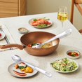 thumbnail image 4 of Oleegame 1PC Stainless Steel Cutlery Set Stainless Spoon Common Serving Spoon Soup Spoon Colander Spoon Extended Sauté Spoon Non Long Hole Round Hole Kitchenware Silver, 4 of 8