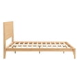 thumbnail image 4 of MODERNLUXE Full Size Bamboo Platform Bed, Mid-Century Bed Frame with Tall Headboard & Wood Slat Support, No Box Spring Needed, Easy Assembly,Natural, 4 of 9